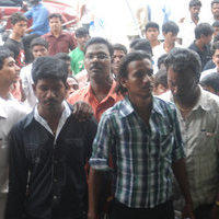 Vijay Fans at Devi Cinemas - Pictures | Picture 105492